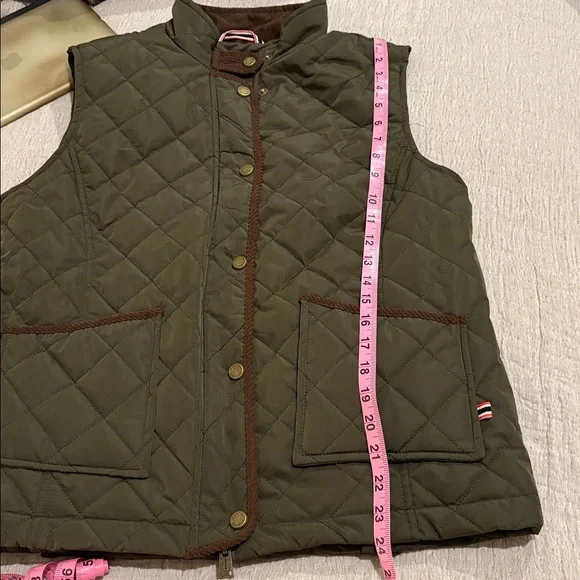 HUNTER Olive Quilted Women's Vest - Picture 8 of 9
